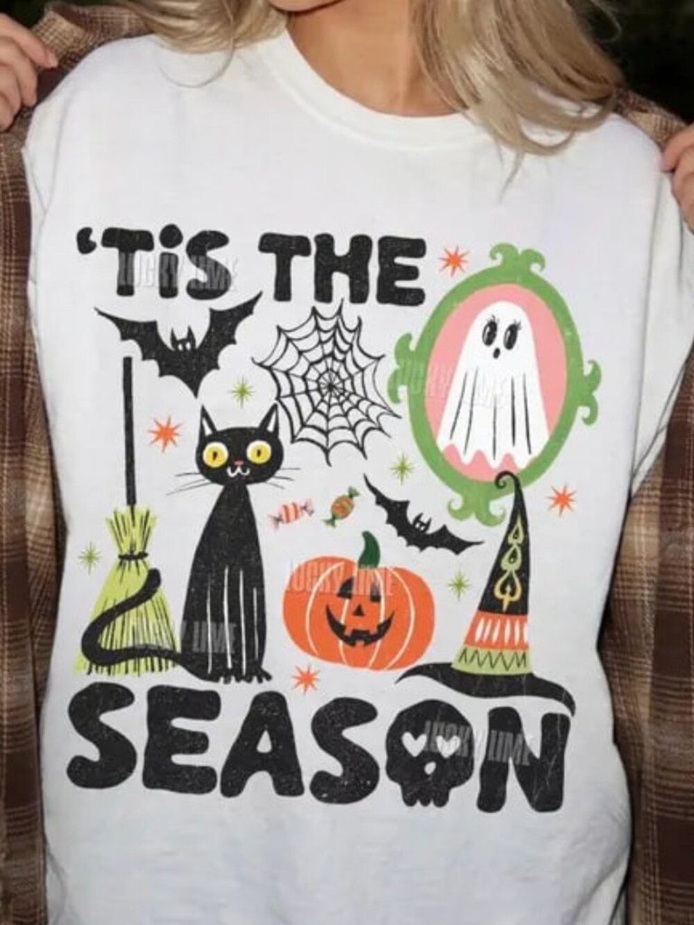 Graphic Halloween Shirt, Halloween Cat Shirt, Fall Tee